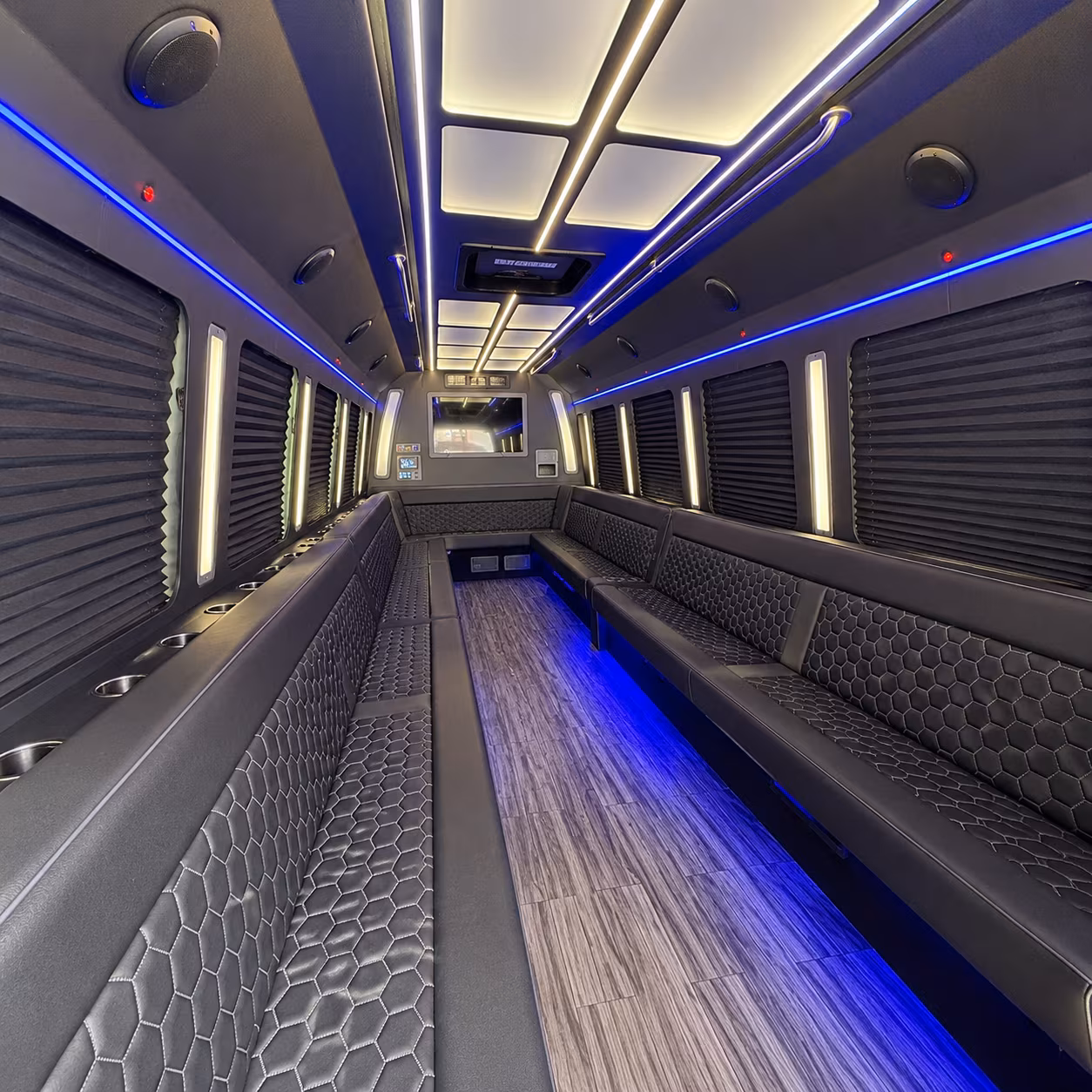 wichita falls 30 passenger party bus interior