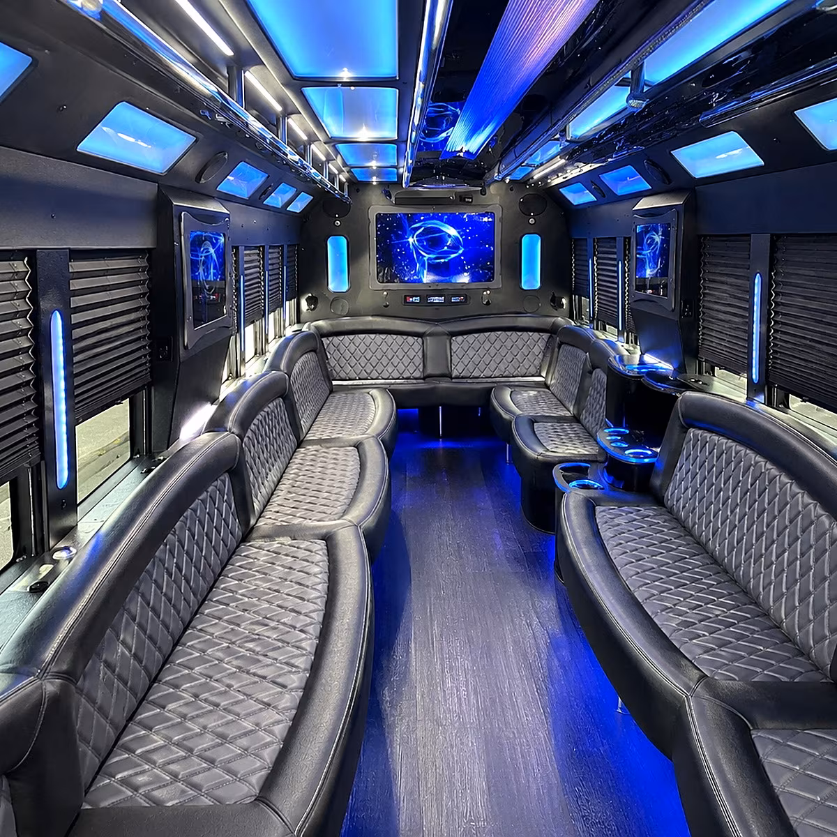 wichita falls 50 passenger party bus interior