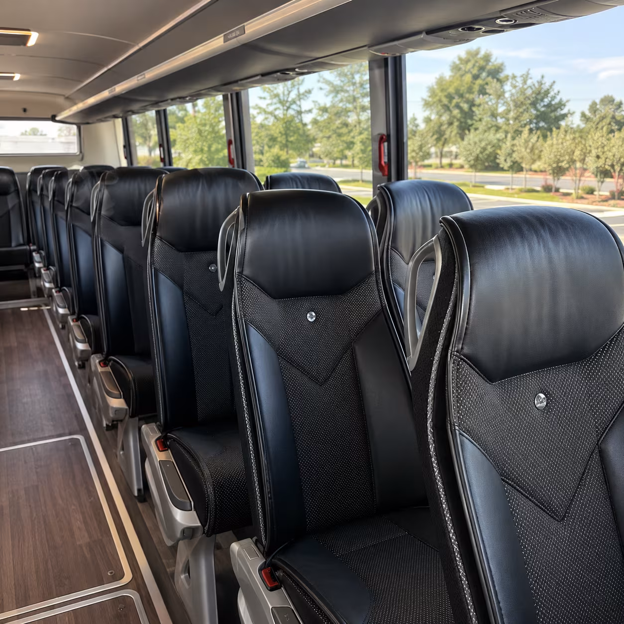 wichita falls charter bus rental interior